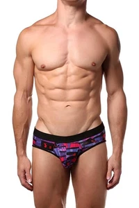 Justin Case Purple Magenta Blue Lane Brief Small S - Picture 1 of 2