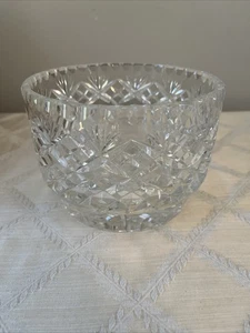 Vintage schwere klare Kristallschale - Bild 1 von 5