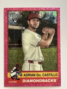 Adrian Del Castillo 2025 Topps Heritage (RC, SP) Rookie Pink Sparkle Refractor - Picture 1 of 2