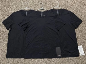 Paquete de 3 camisetas Lululemon Fundamental negras para hombre - medianas - Imagen 1 de 4