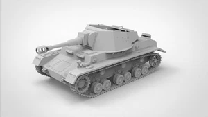 3D Printing 1/72 German Panzer IV B self-propelled artillery Unpainted - Picture 1 of 6