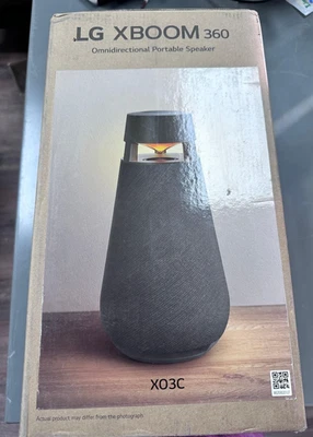 LG XO3CDUSALK XBOOM 360 Omnidirectional Sound Portable Bluetooth Speaker-Black - Image 1 of 3
