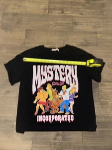 Camiseta negra Scooby Doo and Mystery Incorporated unisex pequeña película - Imagen 1 de 4