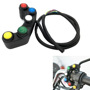 5-Button Array 22mm Handlebar Mount Turn Signal Lights Switches For Autocycle a - Picture 1 of 12