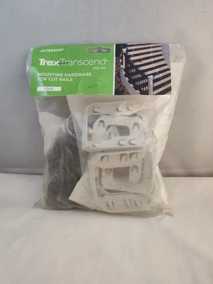 Accesorios de montaje de barandilla Trex Transcend para rieles de corte WTSTACCYKIT clásico blanco Foto 1 de 4