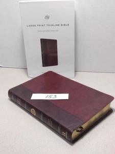 ESV Large Print Thinline Bible TruTone, Burgund Imitation Leather 2020 - Picture 1 of 20
