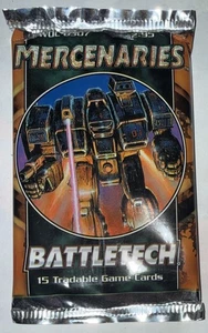 1997 Limited Mercenaries Battletech Booster Packs 15 Cards Factory Sealed - Bild 1 von 3
