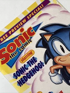SONIC THE COMIC PREVIEW - 1st APP Shinobi 1 1993 FLEETWAY - Picture 1 of 15
