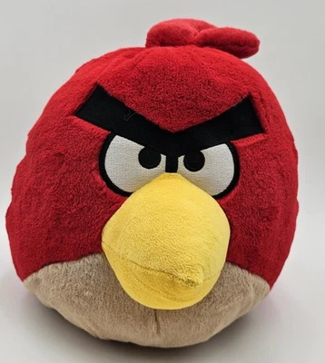 Angry Birds Red Bird Plush Toy Stuffed Animal 9" Rovio Commonwealth No Sound - Image 1 of 4