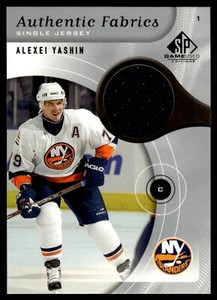 2006-07 SP Game Used Authentic Fabrics #AF-AY Alexei Yashin Jersey New York