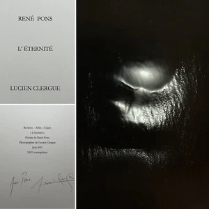 🌓 René Pons Lucien Clergue 'L'Éternité' 1/24 ex signé livre d'artiste Beauduc - Foto 1 di 13