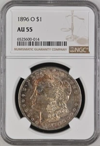 1896-O Morgan Dollar NGC AU-55 RARE DATE - Picture 1 of 2