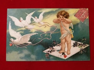 CPA Gauffré colombe ange Chérubin - Imagen 1 de 2
