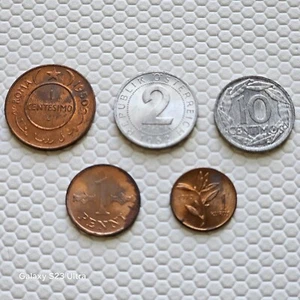 Gemischtes ausländisches Münzlot 5 Stück Somalia Türkei Finnland Spanien Österreich Littleton - Bild 1 von 5