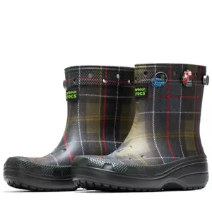 Barbour x Crocs Wellington Boots Size W7 - Picture 1 of 4