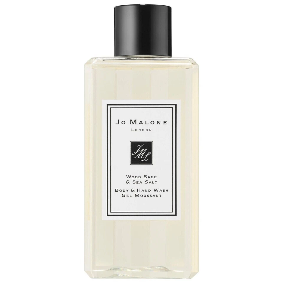 Jo Malone MADERA SALVIA SAL MARINA Perfume LAVADO CORPORAL Y DE MANOS Jabón Gel de Ducha 3.4oz Nuevo Foto 1 de 1
