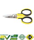 CK Tools Heavy Duty Electricians Scissors 140mm - Soft Cable, Tape & Ties 492001