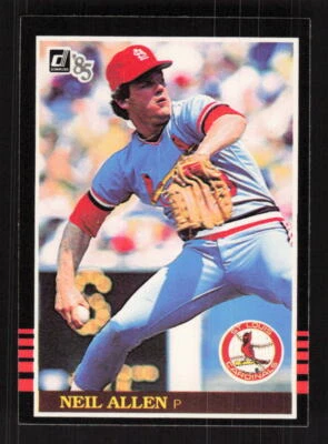 1985 Donruss #205 Neil Allen St. Louis Cardinals - Image 1 of 2