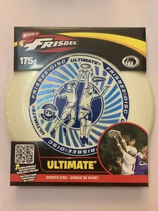 Wham-O Ultimate Frisbee Sports Disc White & Blue 175 gram 🏐 - Bild 1 von 3