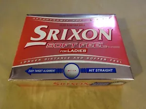 Srixon Soft Feel For Ladies - Dozen 12 New Golf Balls - White - New - Picture 1 of 9