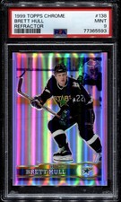 1999 Topps Chrome #138 Brett Hull Refractor PSA 9 POP 1 Highest Stars HOF