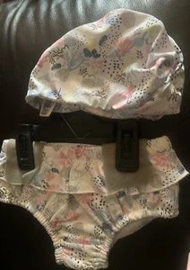 Mothercare Baby Girl Swimming Knickers And Hat Aged 12-18 Months. Brand New - Picture 1 of 3