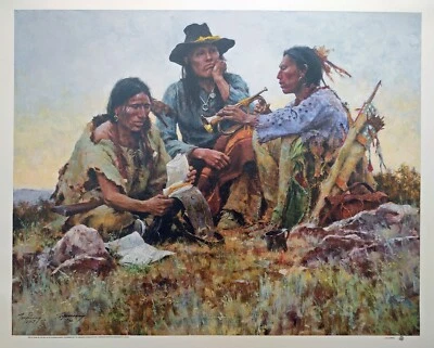 FOUND ON FIELD OF BATTLE 37/300 por Howard Terpning Lienzo Giclee Impresión Como Nuevo  Foto 1 de 4