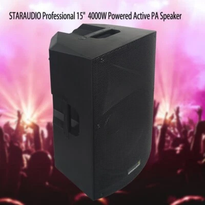 2-Way 15" PA Active KTV  Speaker System Powered Karaoke Bluetooth TWS SD Speaker - Image 1 of 4