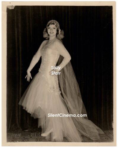*SALLY STARR (c.1920's) Modeling Period Wedding Dress Stage & Film Actress 8x10