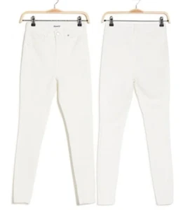 NWT Abound White Stretch Cotton Denim High Rise Skinny Jeans Size 29 - Picture 1 of 5