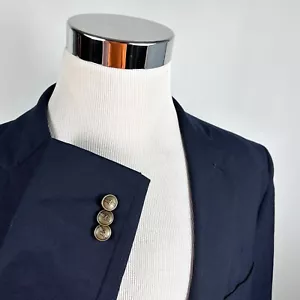 Dockers 48R Blazer Wool Blend Navy Blue Gold Two Button Lined Vented - Picture 1 of 8