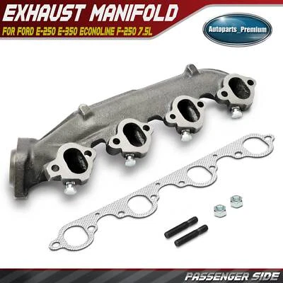 Right Exhaust Manifold with Gasket for Ford E-250 E-350 Econoline F-250 V8 7.5L - Image 1 of 4