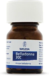 Weleda Belladonna 30C Hot, Flushed face, sore throat - 125 Tablets - Picture 1 of 1