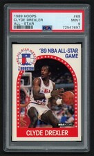 1989 HOOPS CLYDE DREXLER #69 ALL-STAR TRAILBLAZERS HOF THE GLIDE PSA 9 MINT