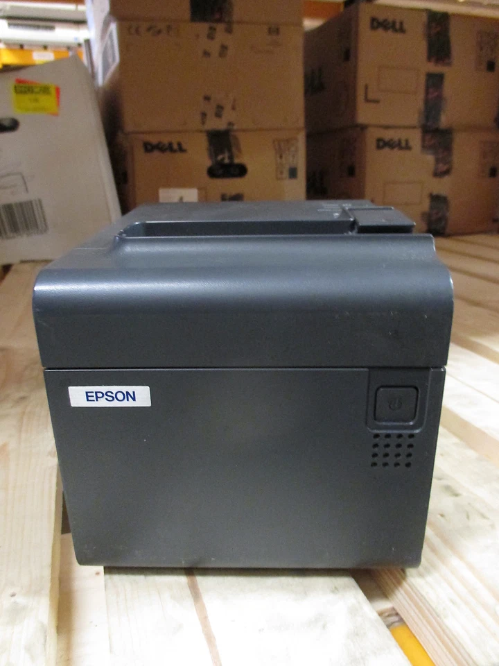 Epson TM-T90 PARALLEL LPT Thermal POS Ticket Receipt Printer Drucker BLACK + PSU - Bild 1 von 1