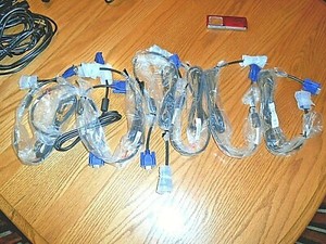 LOT OF 7 DELL 453010100320R VGA Male to Male Monitor Cables