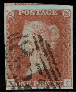 1841 1d Red-Brown Pl 157 NC 4m MACHYNLLETH Very Fine Used Cat. £40.00 - Picture 1 of 1