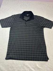 Greg Norman Shirt Mens Large Black Short Sleeve Play Dry Golf - Picture 1 of 12