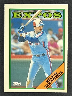 Nelson Santovenia #102T 1988 Topps Traded Montreal Expos - Image 1 of 2