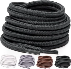 Cordones redondos de color liso para zapatillas, botas y zapatos deportivos, cuerdas para zapatos - Imagen 1 de 40