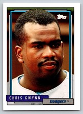 1992  Topps #604 Chris Gwynn Los Angeles Dodgers