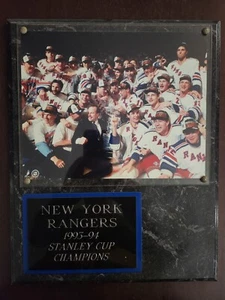 New York Rangers 1994 Stanley Cup Champions plaque in great condition - Picture 1 of 2