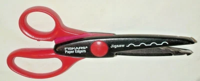 Fiskars Paper Edgers JIGSAW Pattern Scissors Scrapbooking Arts & Crafts - Image 1 of 4