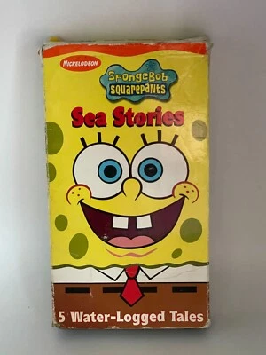 SpongeBob SquarePants Sea Stories VHS Nickelodeon 5 Water Logged Tales - Image 1 of 4