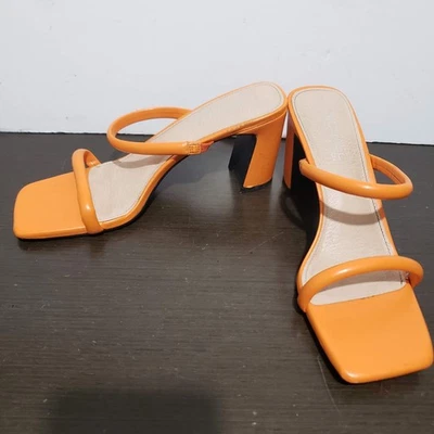 Sandálias Michael Kors Dionne 105419 laranja salto alto 10 - Imagem 1 de 4