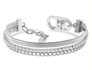 Bracciale multifilo LIU-JO in acciaio con cristalli LJ2646 - Picture 1 of 1