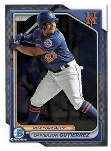 2024 Daiverson Gutiérrez Bowman Chrome Prospects Novato - Mets de Nueva York - Imagen 1 de 2