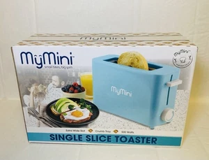 New My Mini Single Slice Blue Toaster, Perfect for Singles & Small Families - Picture 1 of 3