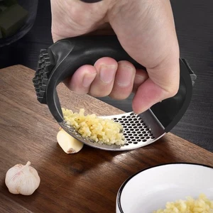 Küche Rund Edelstahl Manuell Knoblauch Stampfer, Handpresse Zerkleinerer Werkzeuge - Bild 1 von 5