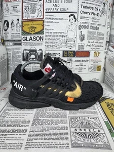 Off White x Nike Air Presto Black 2018 AA3830-002 Men size 7 OG ALL - Picture 1 of 11